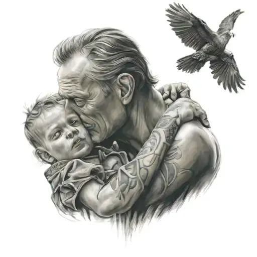 fatherhood  tattoo design idea