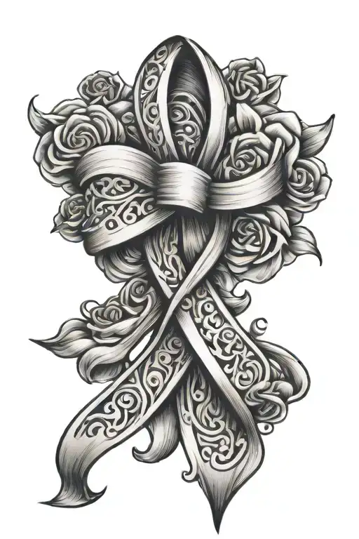 breast cancer ribbon for mom tattoo tattoo design idea