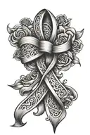 breast cancer ribbon for mom tattoo tattoo design idea