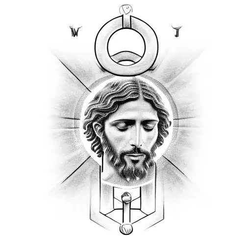 the words 'Christ in you'  tattoo design idea