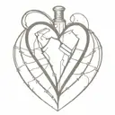 American idiot heart grenade tattoo design idea