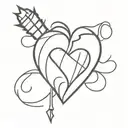 American idiot heart grenade tattoo design idea