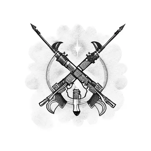 ak 47 tattoo design idea