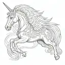pegasus horse tattoo design idea