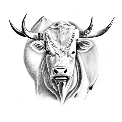 cattle drive tattoo design idea