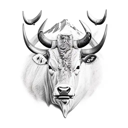 cattle drive tattoo design idea