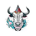 cattle drive tattoo design idea