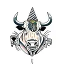 cattle drive tattoo design idea