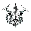 cattle drive tattoo design idea