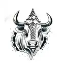 cattle drive tattoo design idea