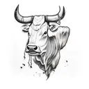 cattle drive tattoo design idea