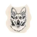 German shepherd  tattoo design idea