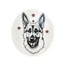 German shepherd  tattoo design idea