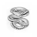 rattle snake tattoo design idea