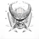 cowboy duel tattoo design idea