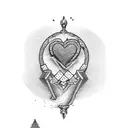 ace of hearts tattoo design idea