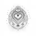 ace of hearts tattoo design idea