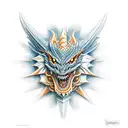 dragon, nordic, odin tattoo design idea