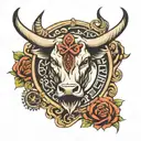 4B cattle brand tattoo design idea