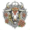 4B cattle brand tattoo design idea