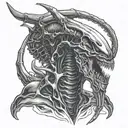 xenomorph tattoo design idea