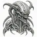 xenomorph tattoo design idea