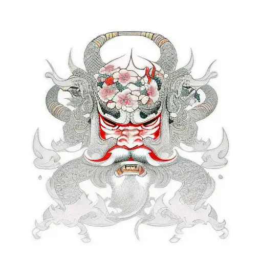 7 virtues of bushido tattoo design idea