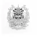 code of bushido tattoo design idea