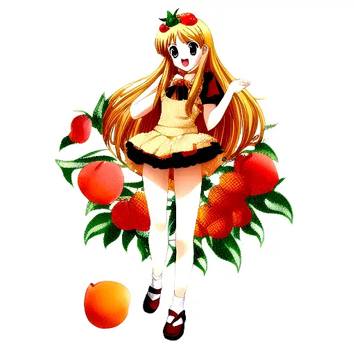 apricot fruit tattoo design idea