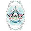 Uchiha Itachi, moon,  Horus and Maya God  tattoo design idea