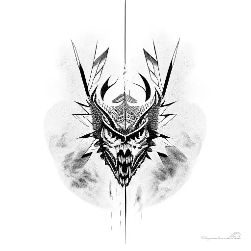 burning Hawk  tattoo design idea