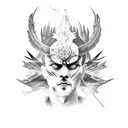 burning Hawk  tattoo design idea