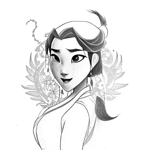 Mulan  tattoo design idea