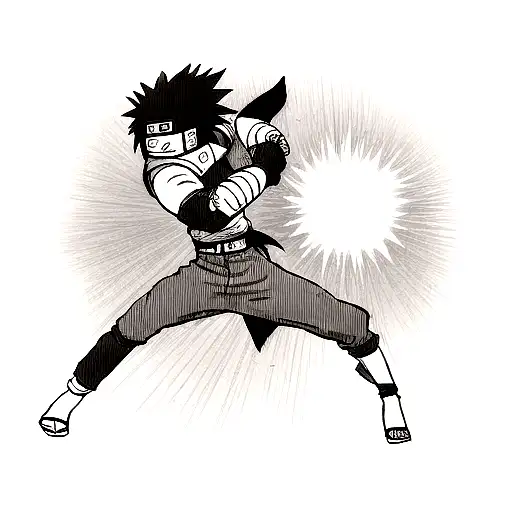 naruto, Sasuke , anime , fight  tattoo design idea