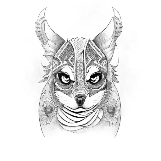 peruvian tumi with design tattoo design idea