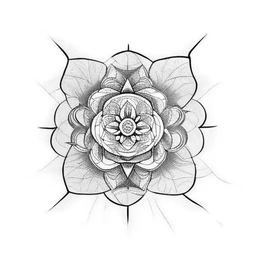 tatuaje de flor cataleya tattoo design idea