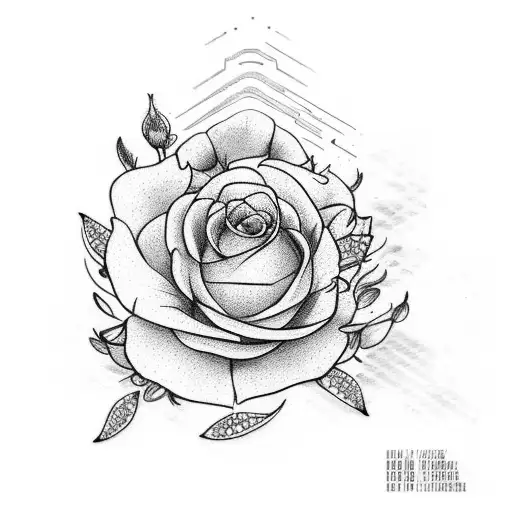 tatuaje de flor cataleya con el nombre tanya en cursiva en el tallo tattoo design idea