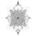 tatuaje de flor cataleya tattoo design idea