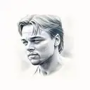 Leonardo di caprio  tattoo design idea