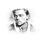 Leonardo di caprio  tattoo design idea