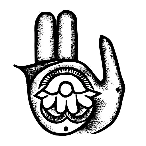 Hamsa Symbol tattoo design idea