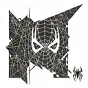 Spiderman marvel logo tattoo design idea