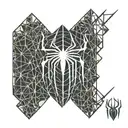 Spiderman marvel logo tattoo design idea