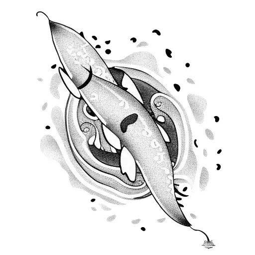 a japanese traditional ocean wave butterlies and a palm tree tattoo design idea