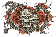 barb wire tattoo design idea