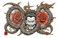 barb wire tattoo design idea