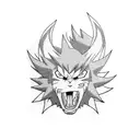 Naruto with Kurama tattoo design idea