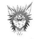 Naruto with Kurama tattoo design idea