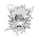 Naruto with Kurama tattoo design idea