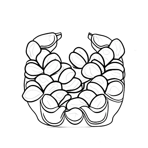 apricot seed in a jar tattoo design idea